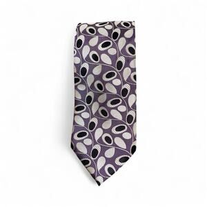 Versailles By Piatelli Men’s Tie 100% Silk Purple Gray